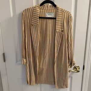Stradivarius Pin Stripped Blazer, M